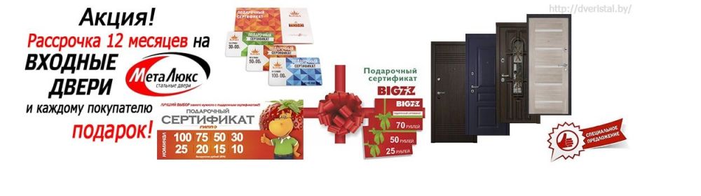 Входные двери акция установка в подарок 61